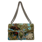 Gucci Shoulder Bag Dionysus Beige Dark Brown Multi Chain