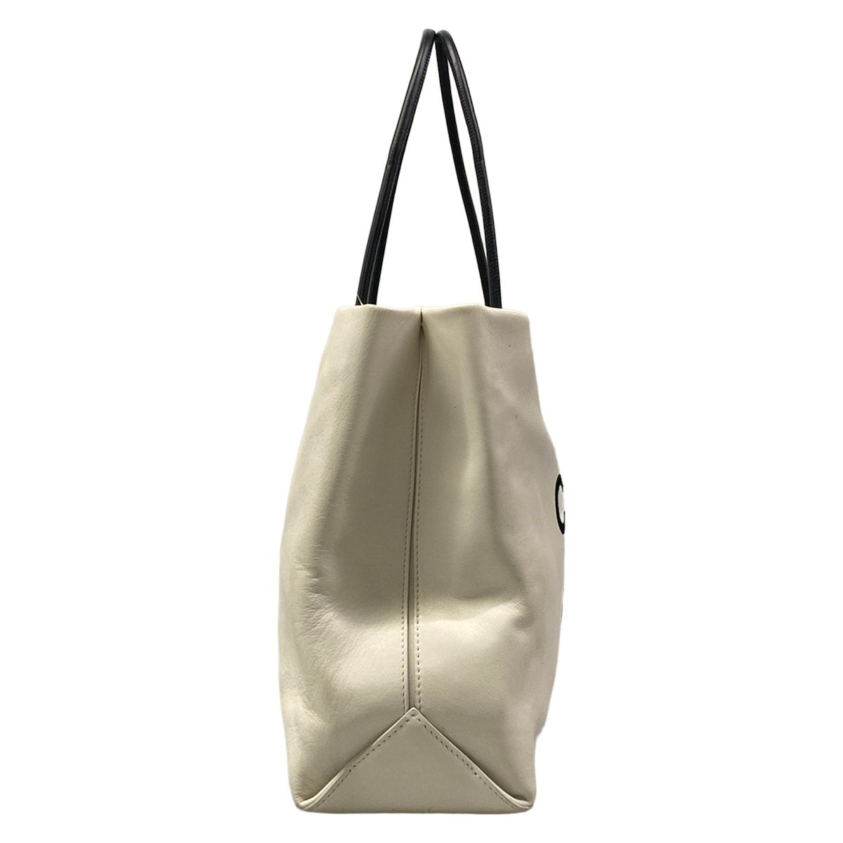 Chanel Tote Bag Essential White Black Leather — view 2
