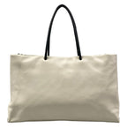 Chanel Tote Bag Essential White Black Leather — view 3