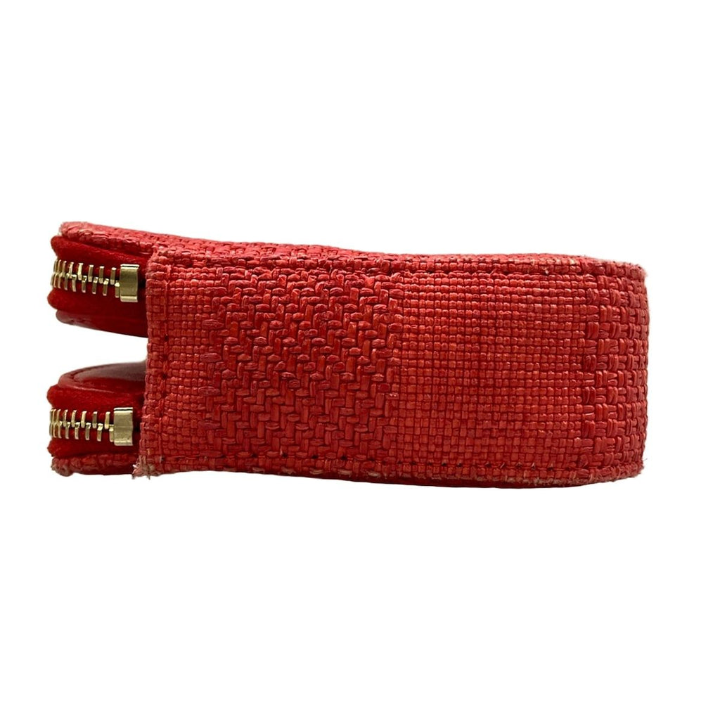 Chanel Wallet Deauville Line Red Chain Gold Leather Shoulder Bag — view 8