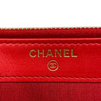 Chanel Wallet Deauville Line Red Chain Gold Leather Shoulder Bag — view 5