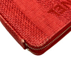 Chanel Wallet Deauville Line Red Chain Gold Leather Shoulder Bag — view 7