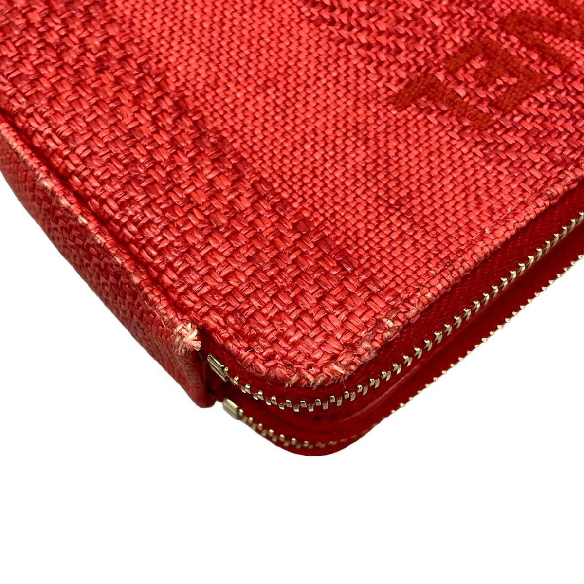 Chanel Wallet Deauville Line Red Chain Gold Leather Shoulder Bag — view 7