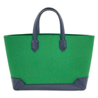 Hermes Tote Bag Maxi Box Cabas 30 Green Navy