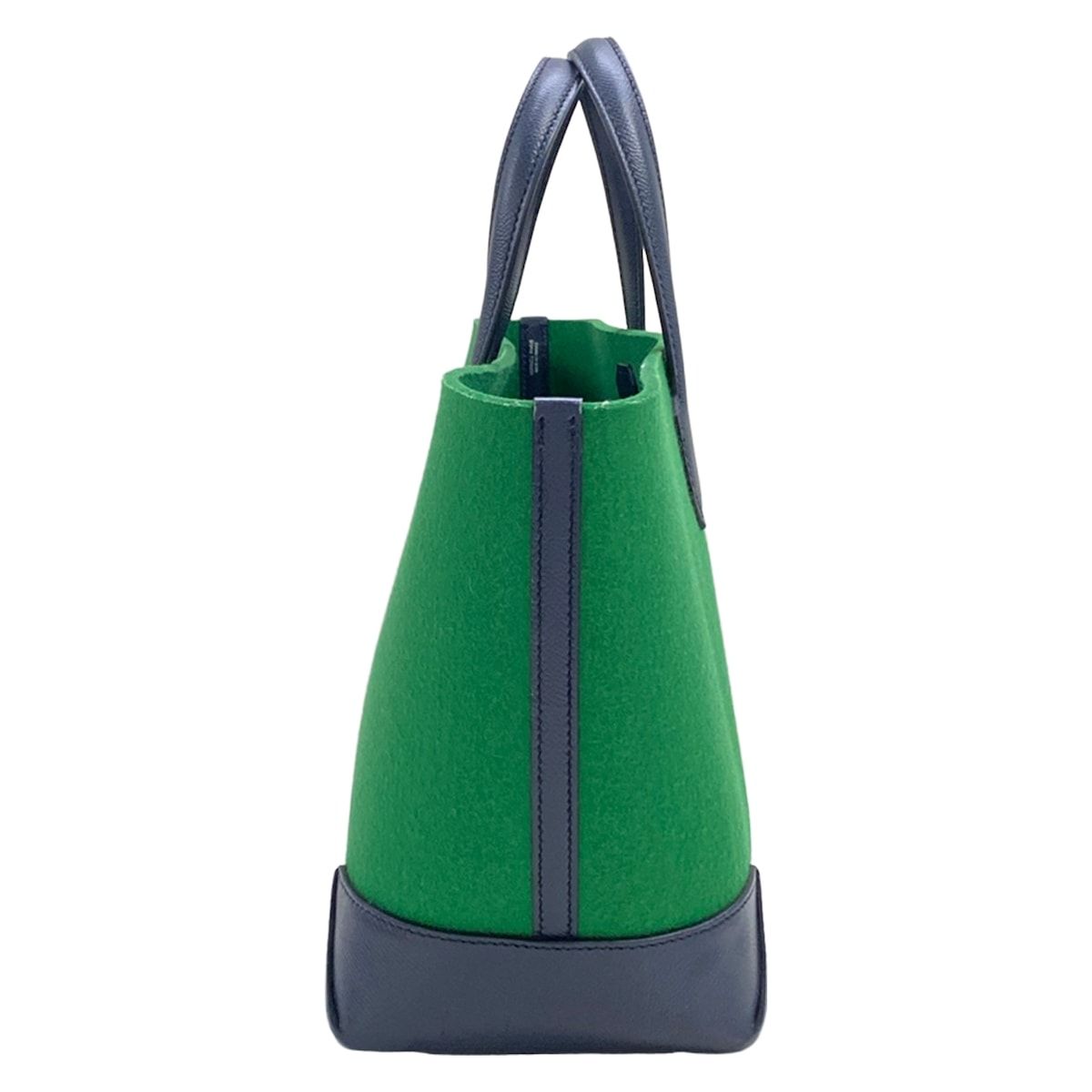 Hermes Tote Bag Maxi Box Cabas 30 Green Navy — view 2
