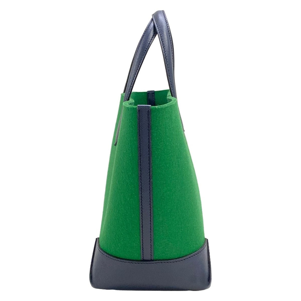 Hermes Tote Bag Maxi Box Cabas 30 Green Navy — view 4