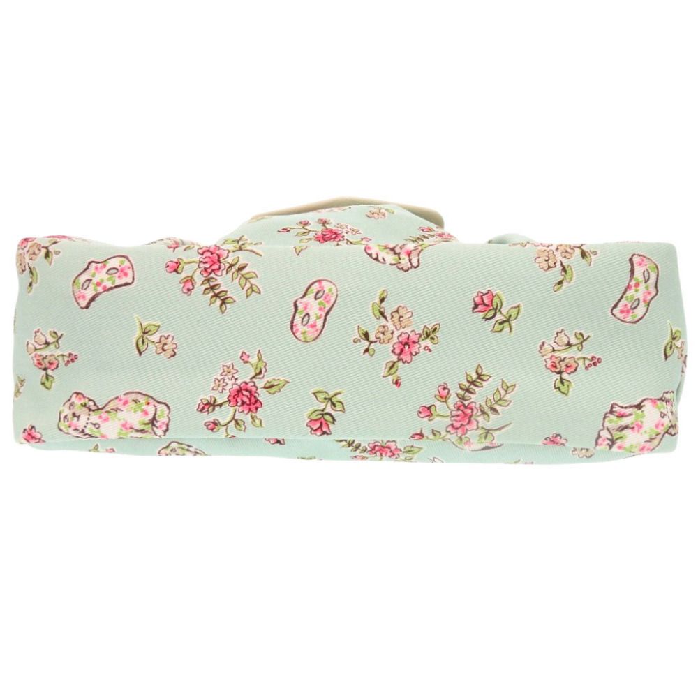 Gucci Children's Floral Dog Canvas Leather Mint Blue — view 4