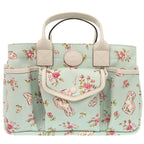 Gucci Children's Floral Dog Canvas Leather Mint Blue