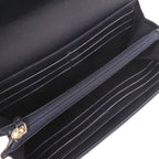 Chanel 2.55 Longflap Wallet Leather Gold Navy — view 4