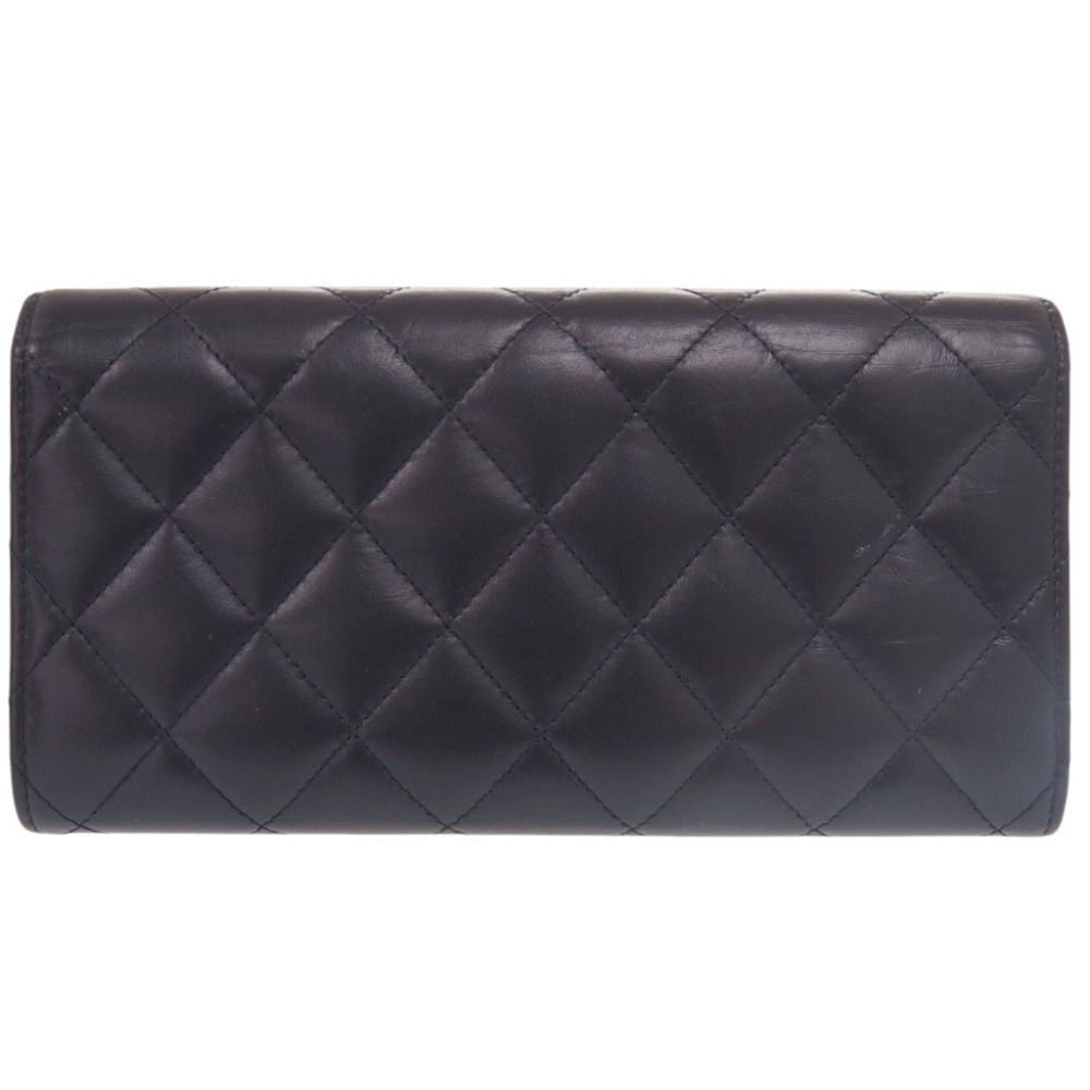 Chanel 2.55 Longflap Wallet Leather Gold Navy — view 2