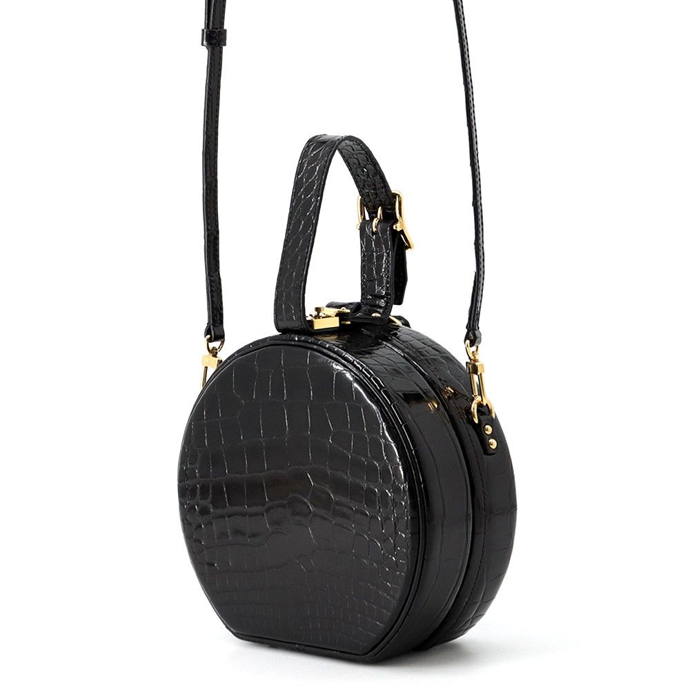 Louis Vuitton Crocodile Petite Boite Chapeau 2-Way Shoulder Bag Black — view 2