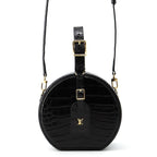 Louis Vuitton Crocodile Petite Boite Chapeau 2-Way Shoulder Bag Black