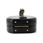 Louis Vuitton Crocodile Petite Boite Chapeau 2-Way Shoulder Bag Black — view 3