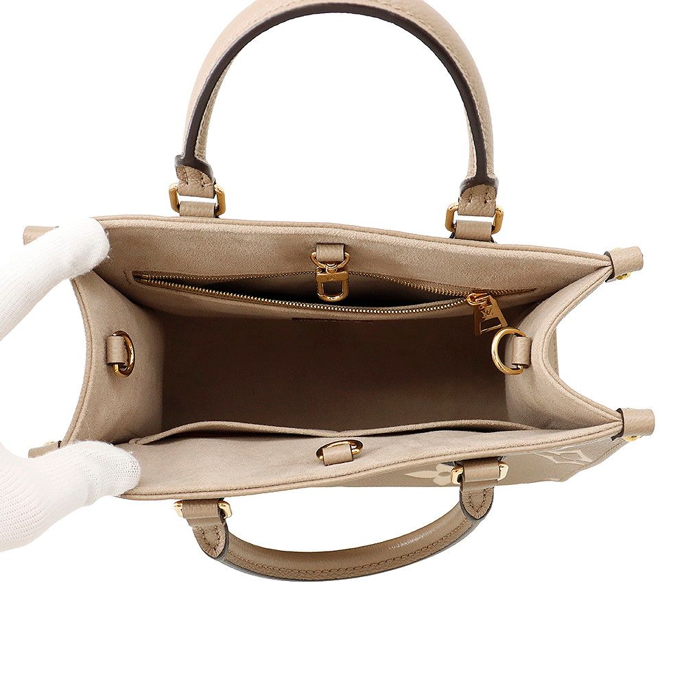 Louis Vuitton Monogram Empreinte On The Go PM Bicolor Tote 2-Way Shoulder Bag — view 6
