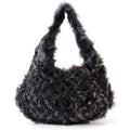 Bottega Veneta Shoulder Bag Hobo Leather Black