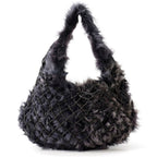 Bottega Veneta Shoulder Bag Hobo Leather Black