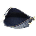 Dior Chain Shoulder Bag Star Oblique Hobo Denim Trotter — view 5
