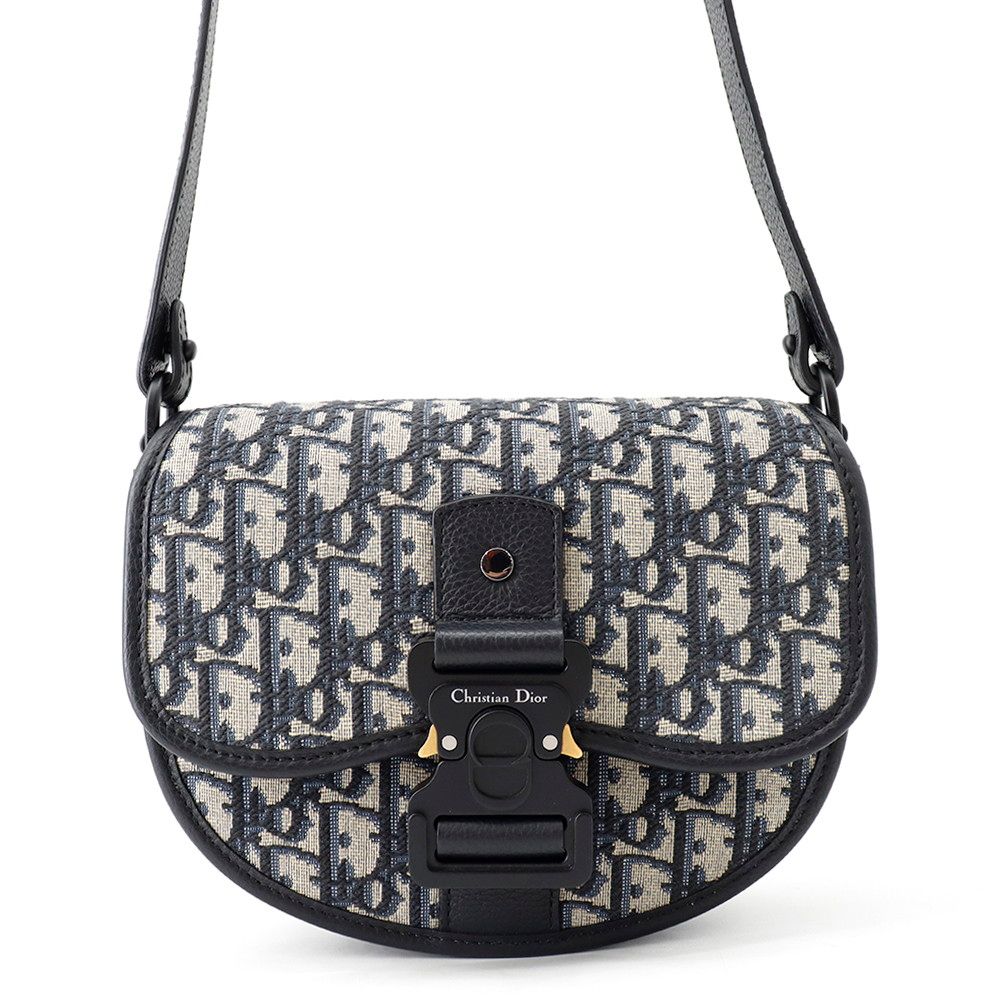 Dior Shoulder Bag Oblique Gallop Mini Black