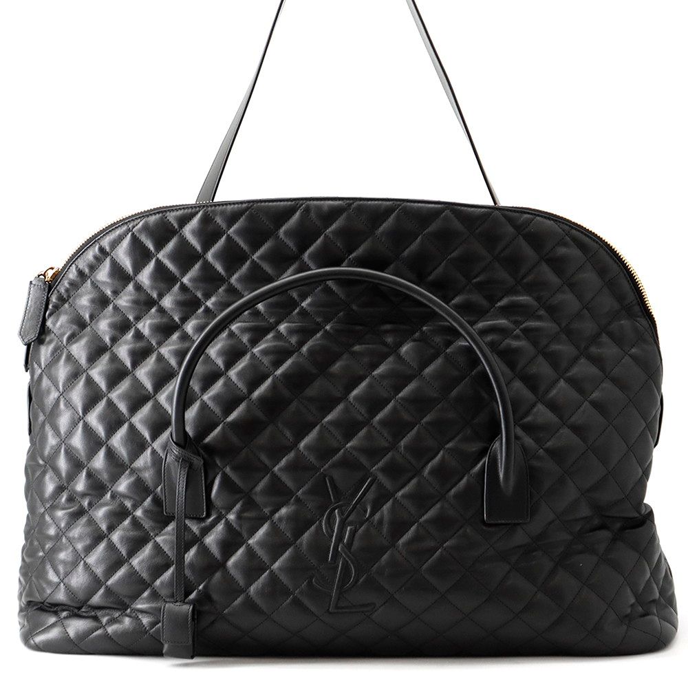 Saint Laurent Paris Boston Bag ES Giant Quilted Leather Black 2-Way