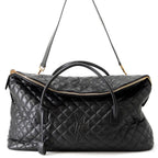 Saint Laurent Paris Boston Bag ES Giant Quilted Leather Black 2-Way — view 2