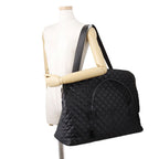 Saint Laurent Paris Boston Bag ES Giant Quilted Leather Black 2-Way — view 6