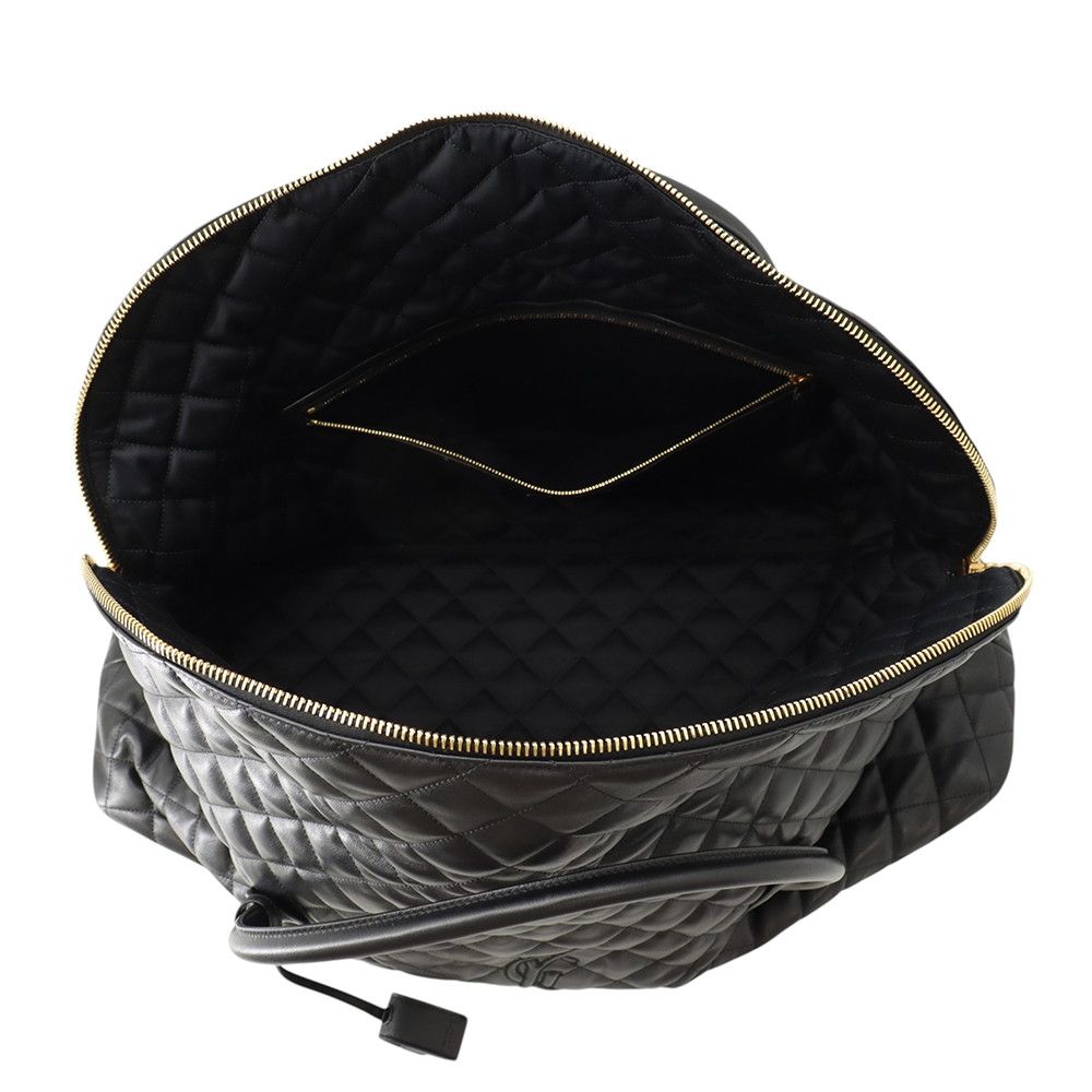 Saint Laurent Paris Boston Bag ES Giant Quilted Leather Black 2-Way — view 7