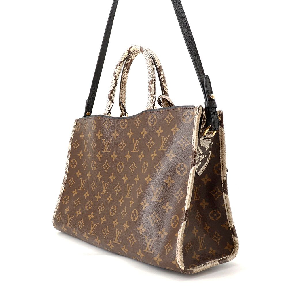 Louis Vuitton Tote Bag Monogram Python Popincourt MM 2-Way — view 2