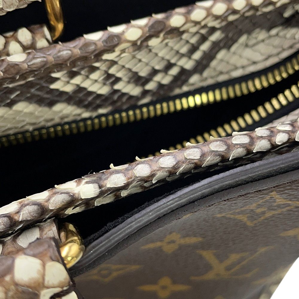 Louis Vuitton Tote Bag Monogram Python Popincourt MM 2-Way — view 8