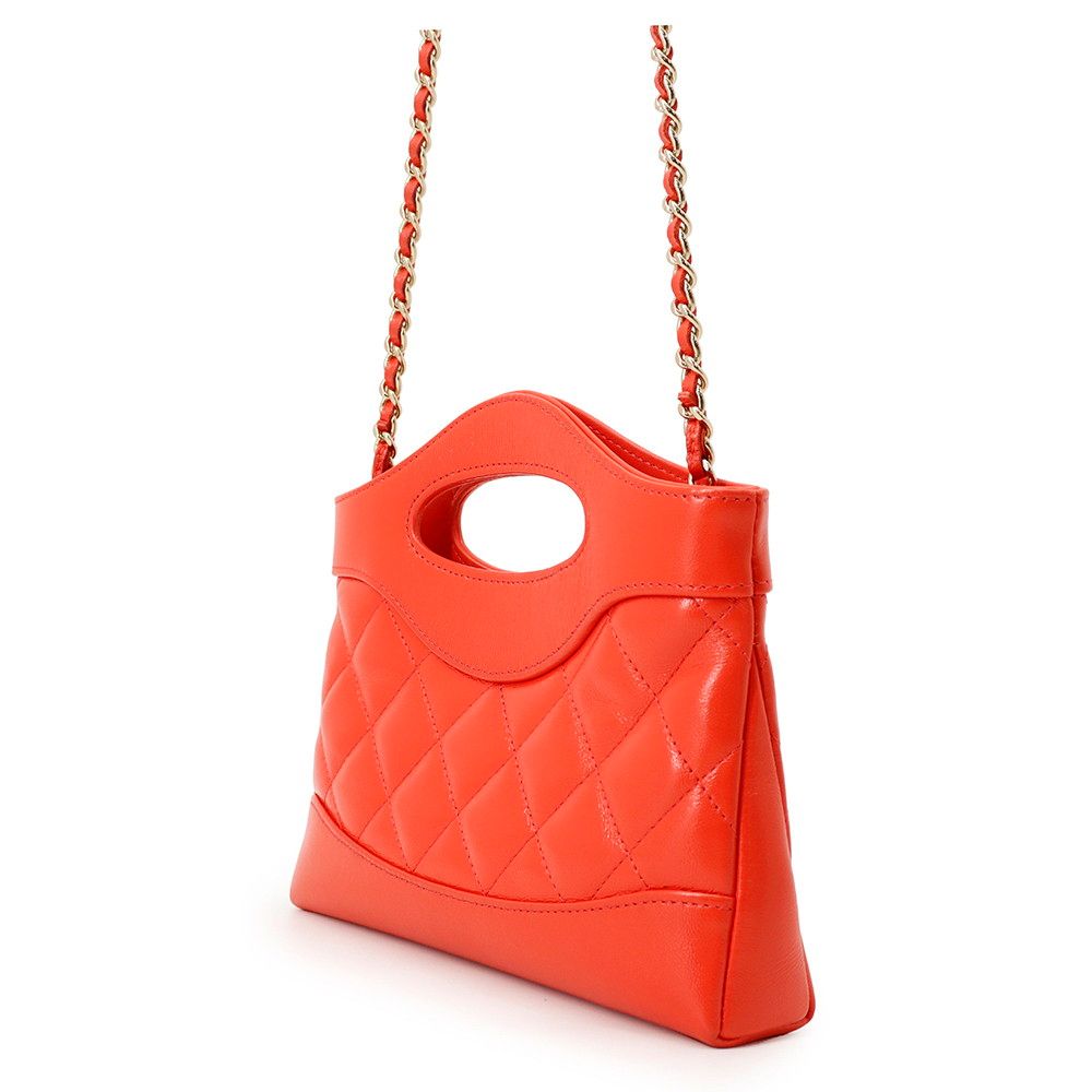 Chanel Handbag Quilted CC Logo 31 Mini Shiny Calfskin 2-Way Chain — view 2