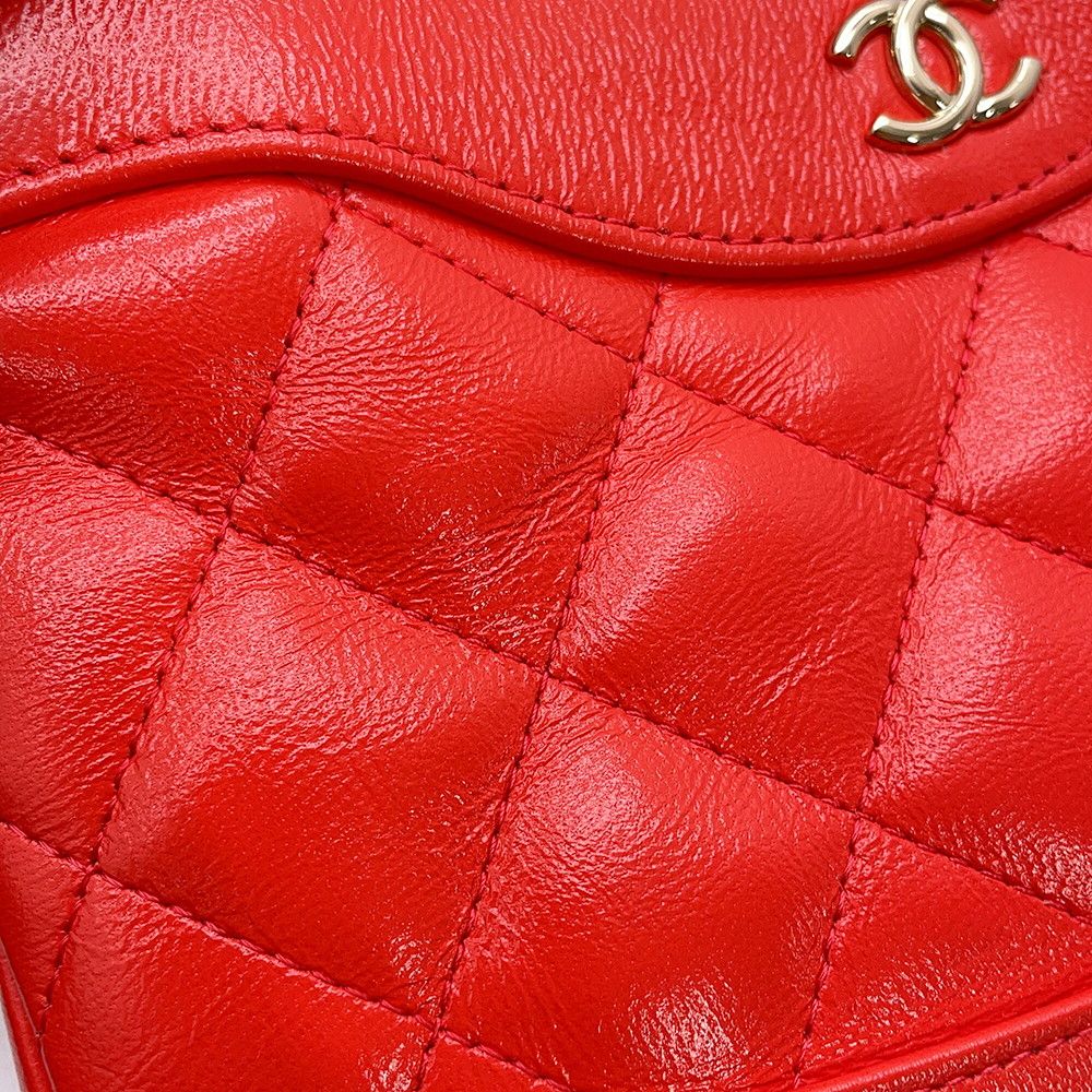 Chanel Handbag Quilted CC Logo 31 Mini Shiny Calfskin 2-Way Chain — view 8