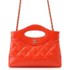 Chanel Handbag Quilted CC Logo 31 Mini Shiny Calfskin 2-Way Chain
