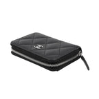 Chanel Coin Purse Quilted CC Logo Classic Zip Caviar Leather Black — view 2