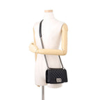 Chanel Chain Shoulder Bag Boy Small Quilted CC Logo Caviar Leather Boy Black — view 5