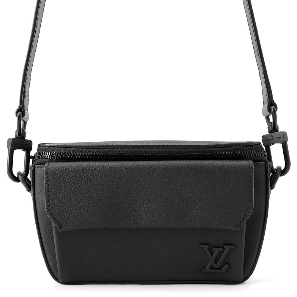 Louis Vuitton Shoulder Bag LV Aerogram Pilot Wearable Wallet Black