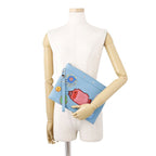 Louis Vuitton Clutch Monogram Taurillon LV YK Pochette Toe Go Yayoi Kusama — view 4