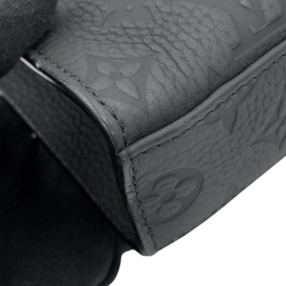 Louis Vuitton Handbag Monogram Taurillon Sac Plat Cross 2-Way Black — view 7