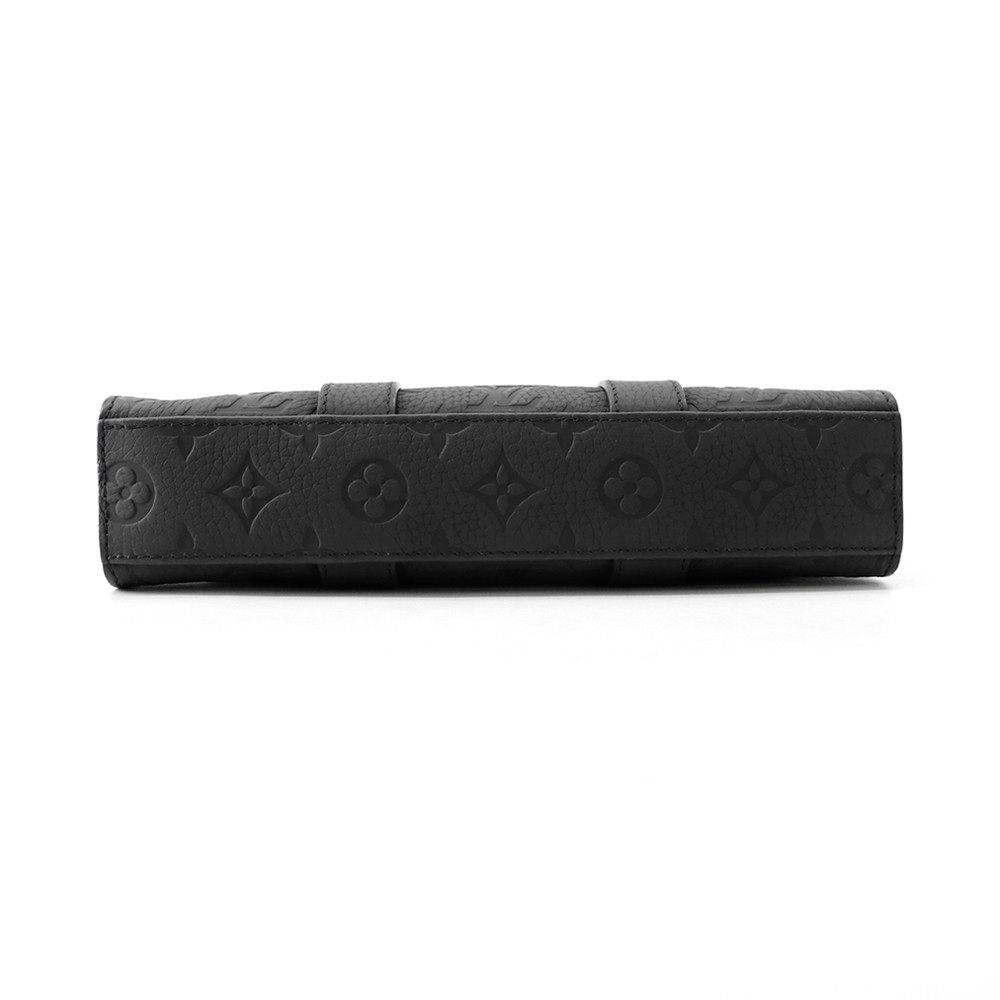 Louis Vuitton Handbag Monogram Taurillon Sac Plat Cross 2-Way Black — view 3