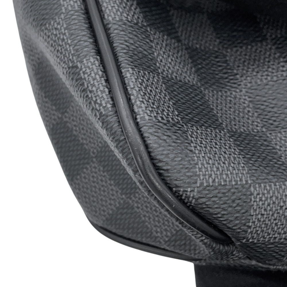Louis Vuitton Shoulder Bag Damier Graphite District PM Black — view 7