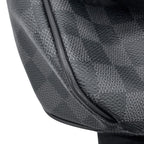 Louis Vuitton Shoulder Bag Damier Graphite District PM Black — view 7