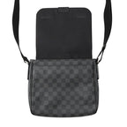 Louis Vuitton Shoulder Bag Damier Graphite District PM Black — view 6