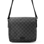Louis Vuitton Shoulder Bag Damier Graphite District PM Black