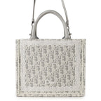 Dior Handbag Small Book Tote Oblique Embroidery & Lace