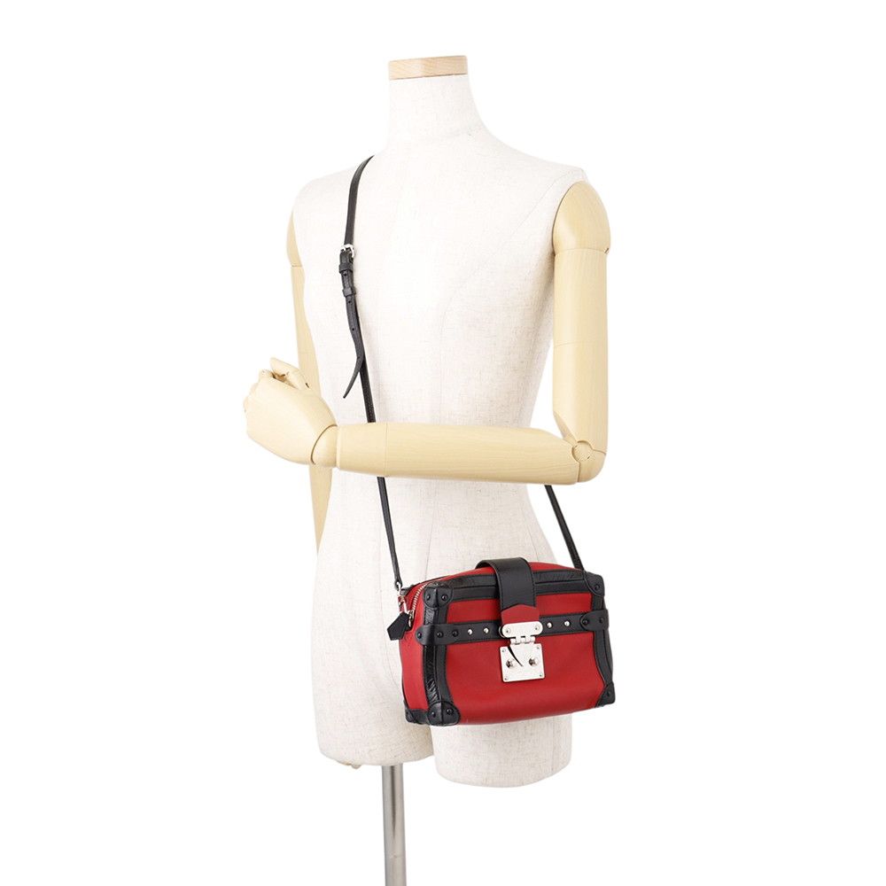 Louis Vuitton Shoulder Bag Leather Petite Malle Souple Soft — view 4