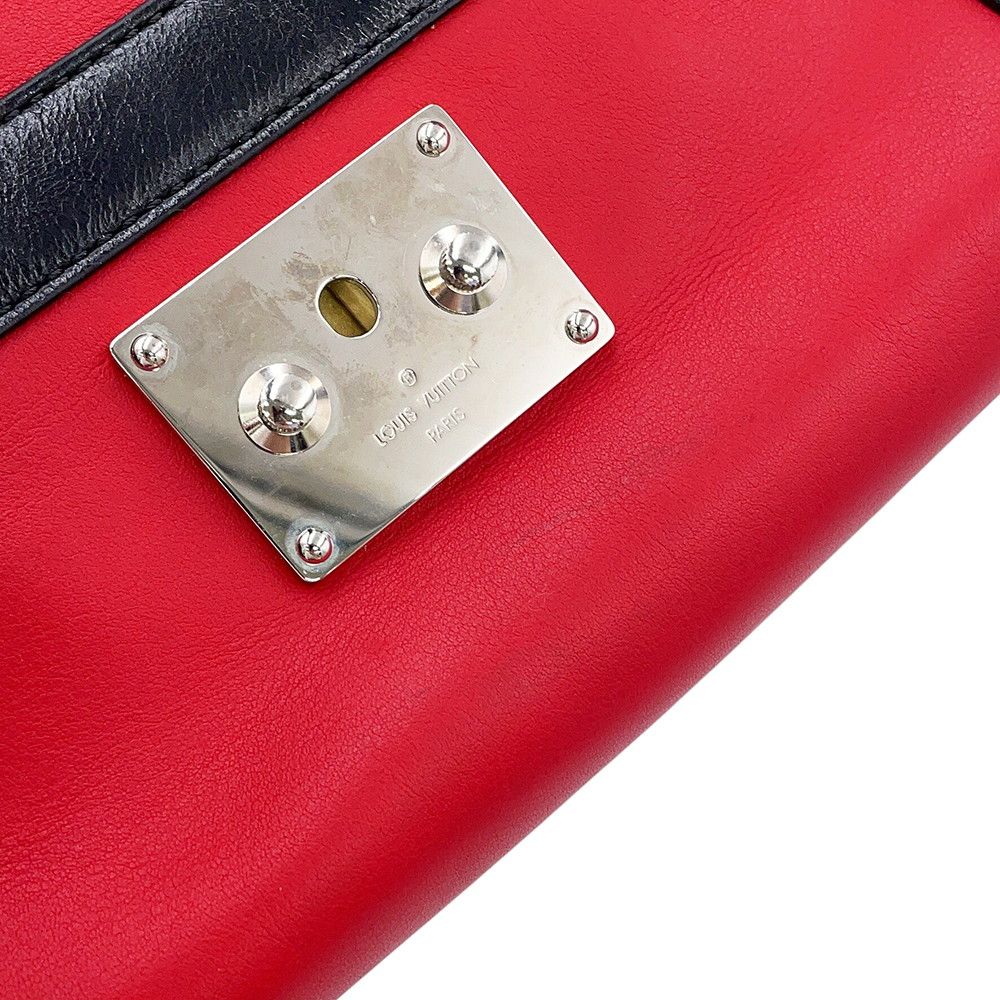Louis Vuitton Shoulder Bag Leather Petite Malle Souple Soft — view 8