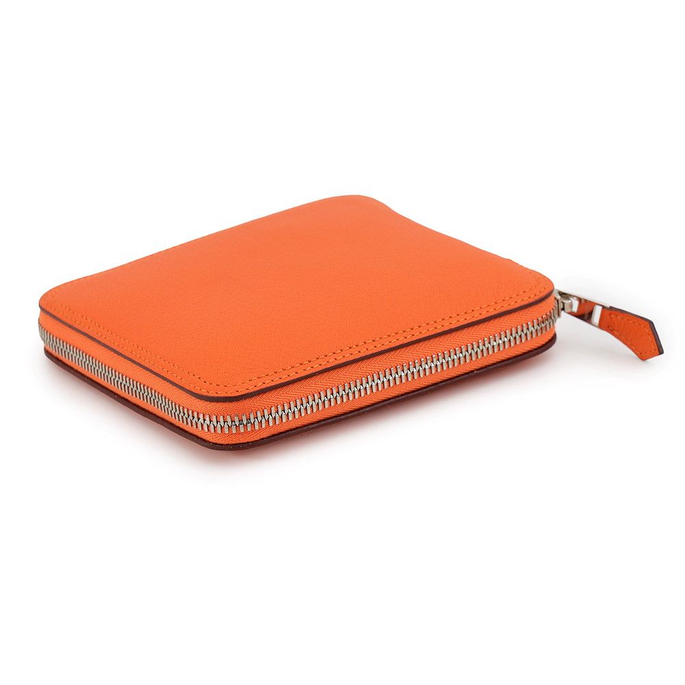 Hermes Eco Bag Silky Pop Orange Multicolor Silver Buffalo Skipper Silk Foldable — view 7