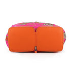 Hermes Eco Bag Silky Pop Orange Multicolor Silver Buffalo Skipper Silk Foldable — view 3