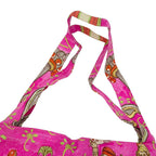 Hermes Eco Bag Silky Pop Orange Multicolor Silver Buffalo Skipper Silk Foldable — view 8