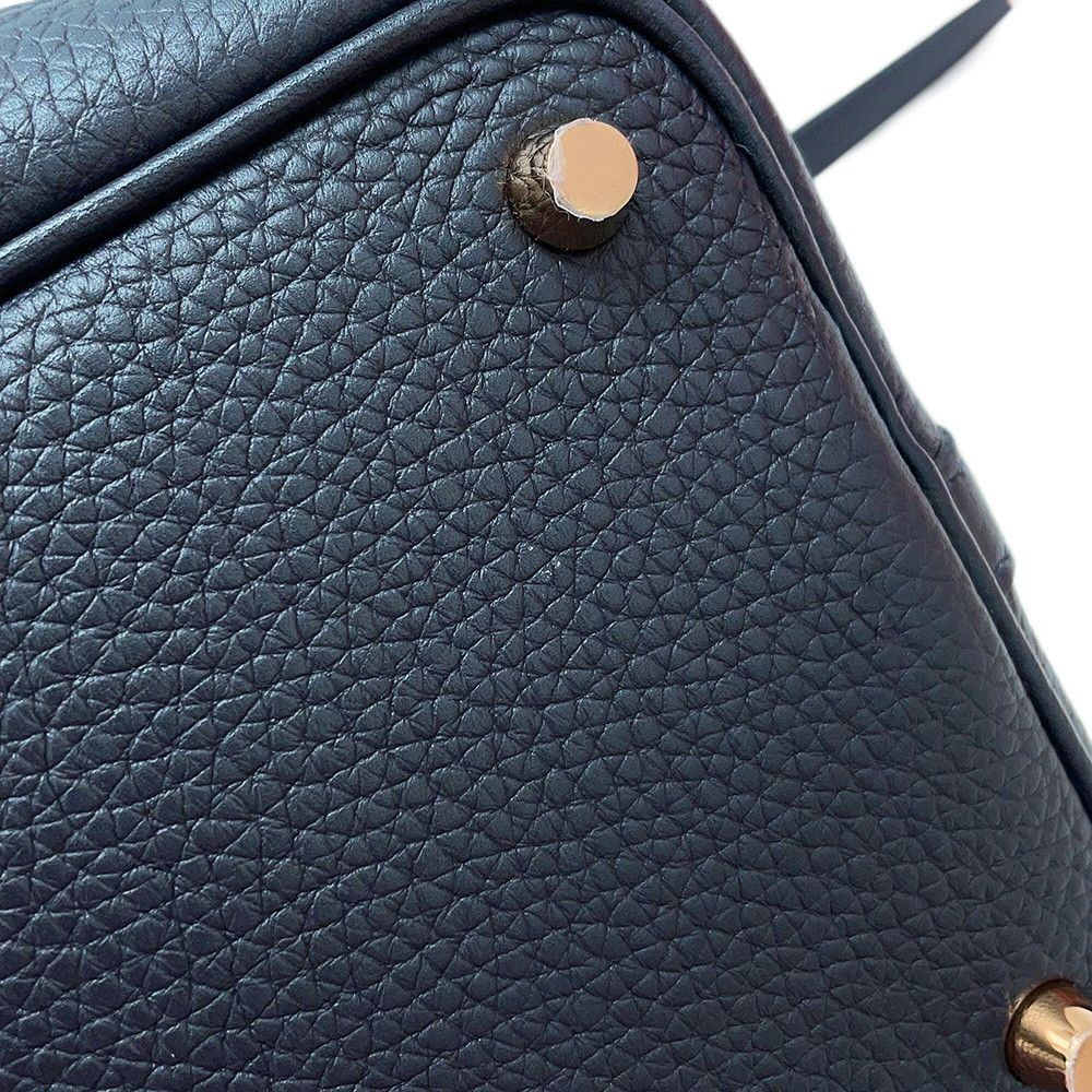 Hermes Handbag Picotin Lock PM Canvas Gold Taurillon Clemence Tote — view 8