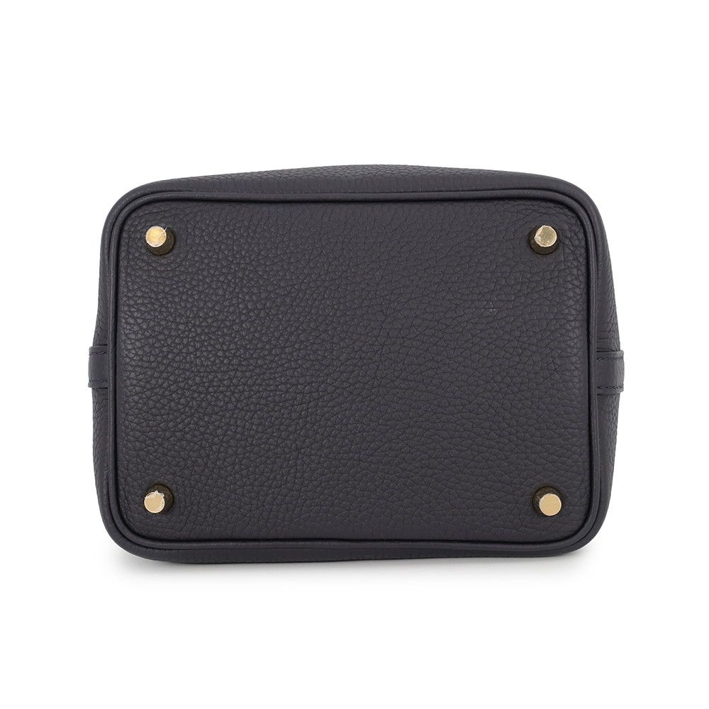 Hermes Handbag Picotin Lock PM Canvas Gold Taurillon Clemence Tote — view 3