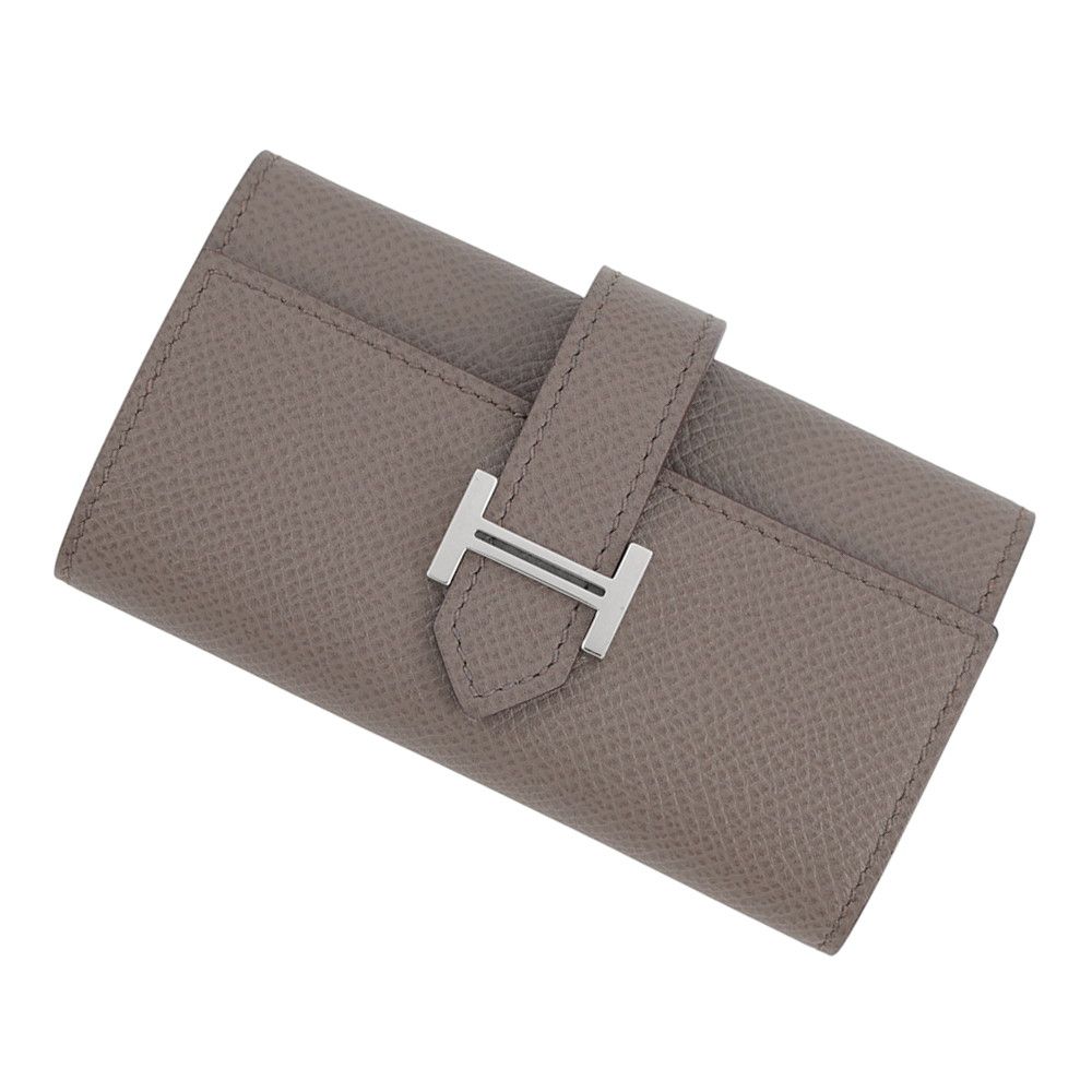 Hermes Key Case Bearn Etain Silver Epsom Key Holder